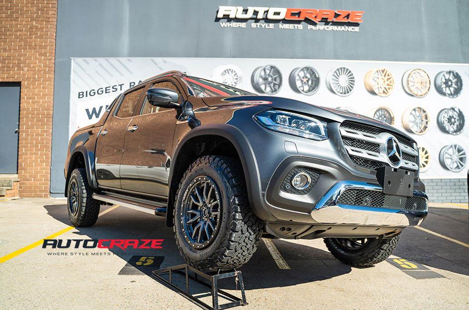 MERCEDES X CLASS REBEL ANTHRACITE CENTER W BLACK LIP